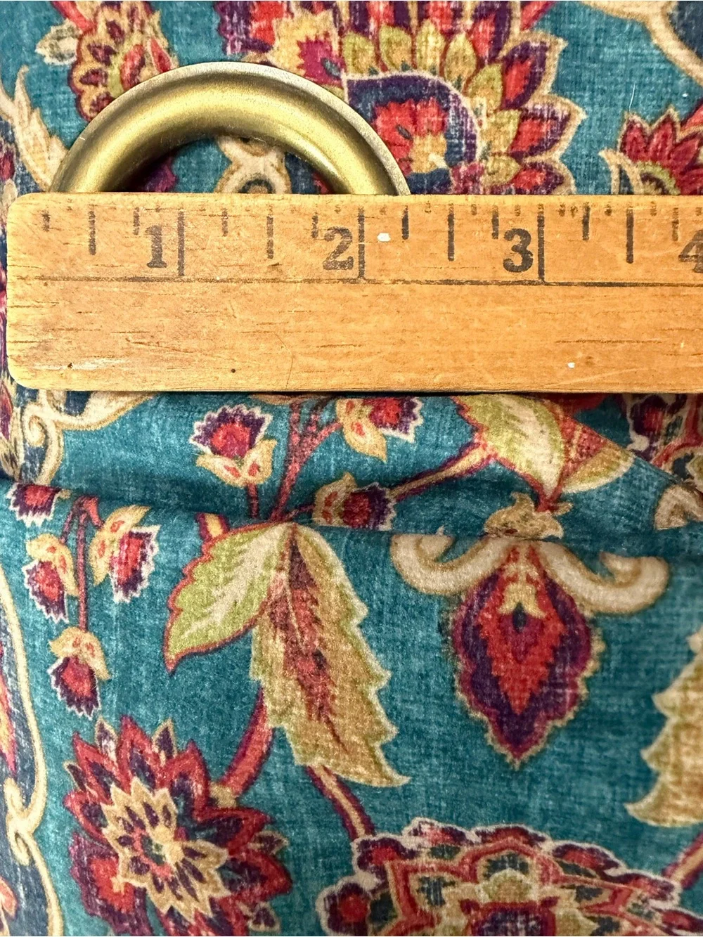 Pair Pier 1 Imports Ankari Teal Grommet Top Medallion Curtain Panels 50”x 84”